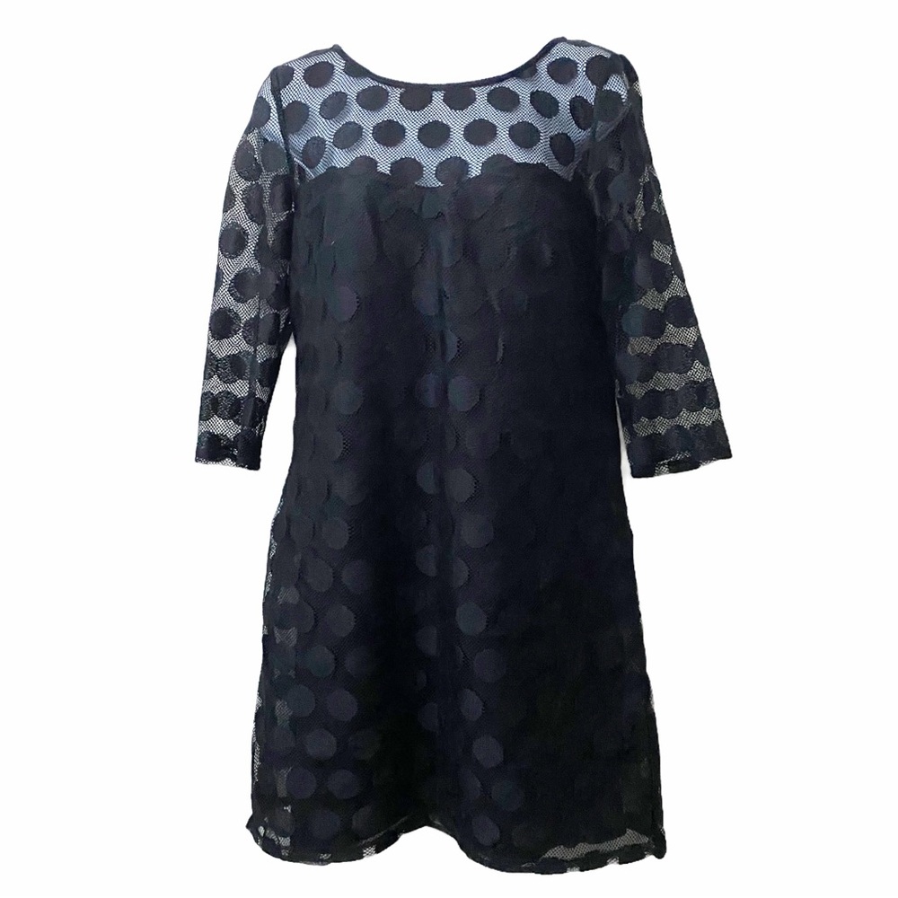 Betsy Johnson, Elegant Black Polka Dot Dress